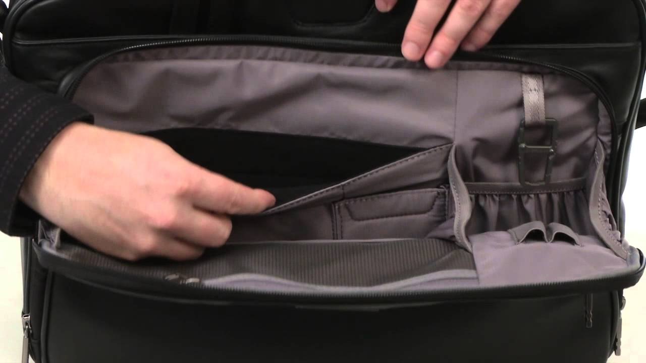 Briggs & Riley @ Work-Leather Brief, Black, Medium