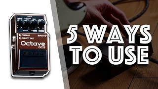 Video thumbnail for Top 5 sounds - Boss OC-5 Octave Pedal by Jason Wharton