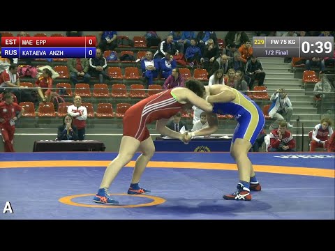 Semifinal FW - 75 kg: Epp MAE (EST) df. Anzhela KATAEVA (RUS), 4-2