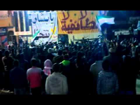 مظاهرة مسائية في بلدة داعل في ريف درعا رداً على خطاب وليد الملعم