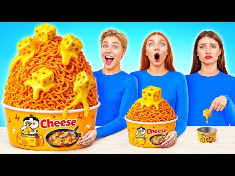 Big, Medium and Small Plate Challenge | Epic Cooking Hacks by Multi DO Joy