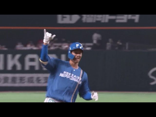 【4回表】パ・リーグ第1号!! ファイターズ・石井一成のソロホームランで均衡を破る!! 2022年3月25日 福岡ソフトバンクホークス 対 北海道日本ハムファイターズ