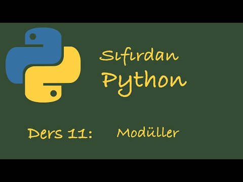Sıfırdan Python Dersleri Ders 11: Modüller