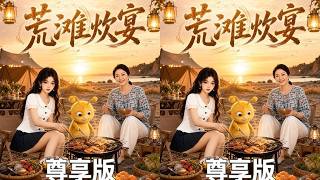 《荒滩炊宴》：顾哟哟灵魂坠入异界荒岛艰难求生，母亲在现世解锁功德系统，二人跨时空互通物资。一边荒野历险，一边夜市创业，失踪的父亲化身神秘骷髅默默守护，危机与
