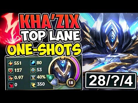 KHA'ZIX TOP LANE ONE-SHOTS | 551+AD INSANELY CRAZY DAMAGE | Kha'zix vs Renekton TOP S8 PBE Gameplay