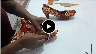 DIY Ankara heels revamp