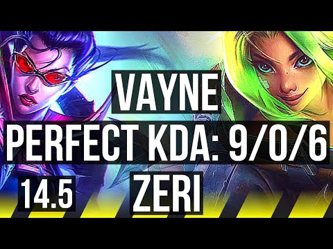VAYNE & Milio vs ZERI & Bard (ADC) | 9/0/6, Legendary, 600+ games | EUW Grandmaster | 14.5
