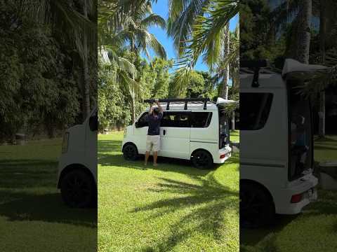 Minivan Camp Setup with Side Awning Tent! 🚐 #minivan #campervans #everywagon #minicampers #da17w