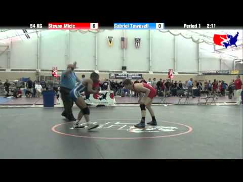 Stevan Micic vs. Gabriel Townsell at 2013 FILA Cadet Nationals - FS