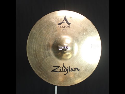 Used Zildjian 14" A Custom Hi Hats - 968g/1259g
