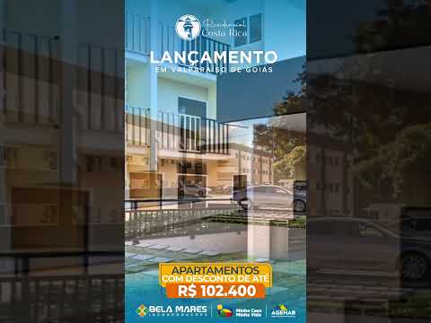 Residencial Costa Rica - 2 Quartos Garagem e Lazer Completo no Setor Ipiranga Valparaiso de Goias