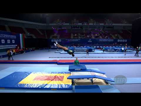 HAGARTY Carina (AUS) W - 2022 Trampoline Worlds, Sofia (BUL) - Q Double Mini Exercise 1