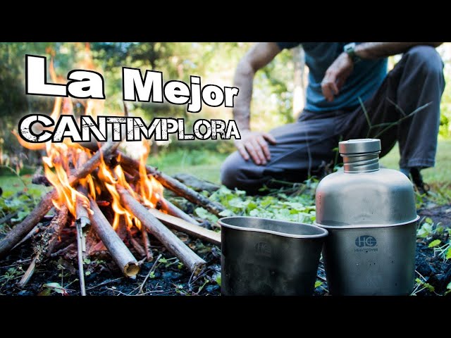 Vídeo relacionado con Kit de cantimplora, cantimplora de Metal de Aluminio de 850 ml con Taza y Estufa, Juego Completo de cantimploras Militares para Acampar, Caminar y Aventuras al Aire Libre Metal