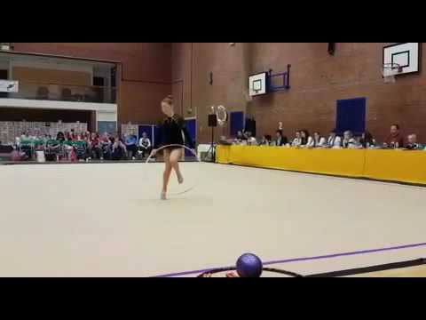 Philippa Stone N1 U10 Hoop, Rose Cup 2016, Stars Academy Rhythmic Gymnastics Club UK