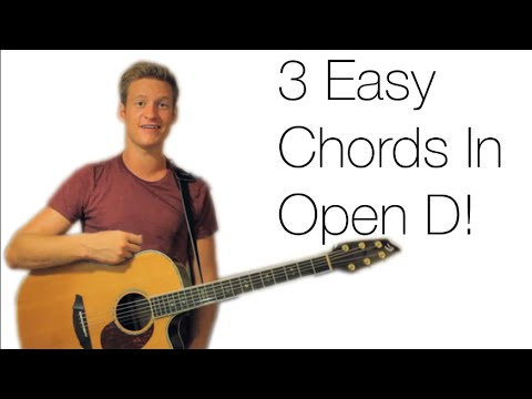 3 EASY CHORDS IN OPEN D TUNING!