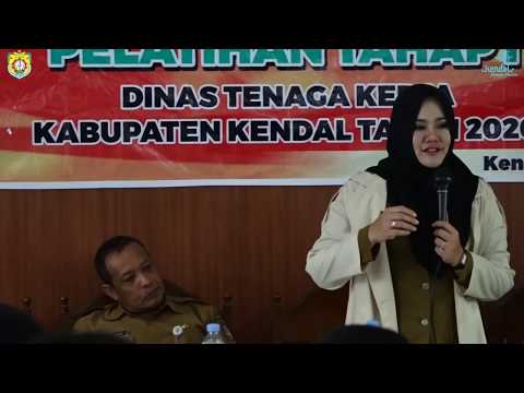 BUPATI MIRNA BUKA PELATIHAN TAHAP 1 DISNAKER TAHUN 2020