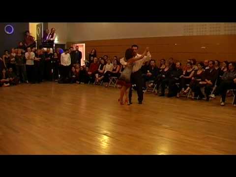  Felipe Zarzar  and  Mamié Sancy  are  dancing  to  the  vals  "  Flores Del Alma  "