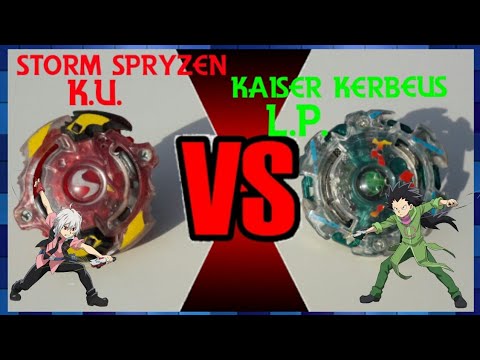 Batalha Burst: Storm Spryzen K.U vs Kaiser Kerbeus L.P.  [Hasbro vs Fake]