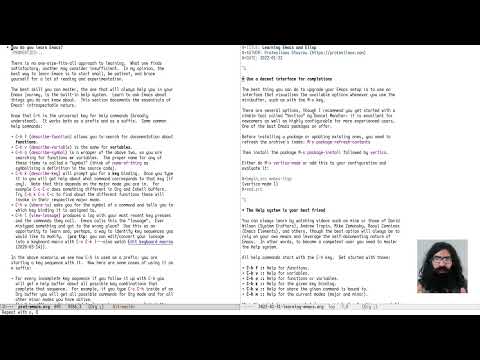 Emacs: Learn to ask for Help and write Elisp