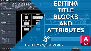 AutoCAD How to Edit Attributes on Title Blocks