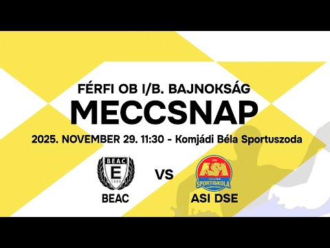 ELTE-BEAC vs ASI DSE országos férfi OB1/B bajnokság