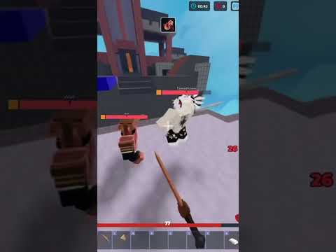 INSANE combo on mobile 🔥 #roblox #bedwars