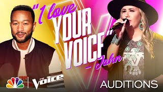 Bailey Rae Nails Lee Ann Womack&#39;s &quot;Does My Ring Burn Your Finger&quot; - The Voice Blind Auditions 2020