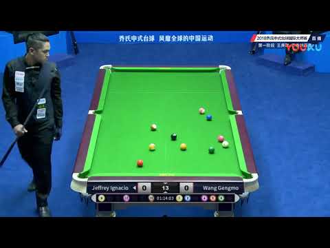 Jeffrey Ignacio (PHI) VS Wang Gengmo - World Chinese Pool Masters Tour 2018-2019 Stop 4 Xiushui