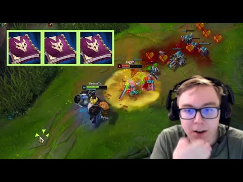Thebaus Gragas TRIPLE Fiendish Codex Hack | League of Legends Clip