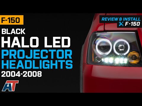 2004-2008 F150 Black Dual Halo LED Projector Headlights Review & Install