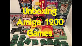 Unboxing Commodore Amiga 1200 Games and Amiga 500 RAM expansion
