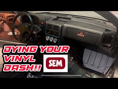 Painting my Rx7 dash with SEM products