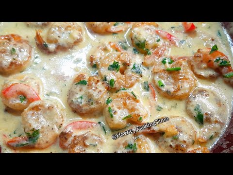 Creamy Garlic Parmesan Shrimp Recipe|| Howie_CookingTime