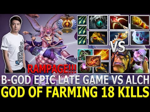 BURNING-GOD [Medusa] vs Fast Farmed Alchemist God of Farming 18 Kills Epic Late Game Rampage Dota 2