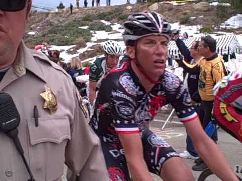 Tyler Hamilton and JJ Haedo - Tour of California KOM - Stage 8 - Palomar Mountain 2009
