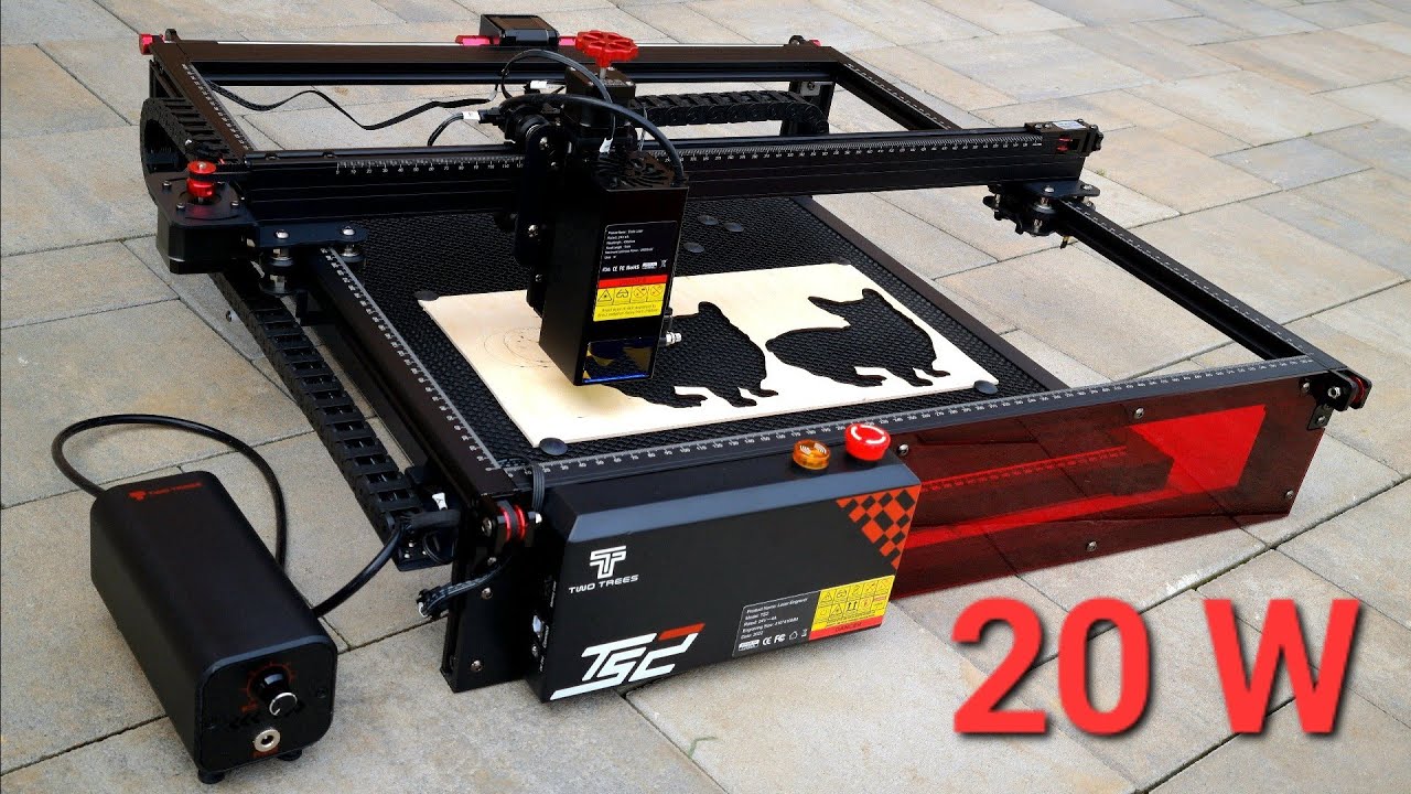 TwoTrees TS2 laser cutting engraving machine with powerful diode up to 20W