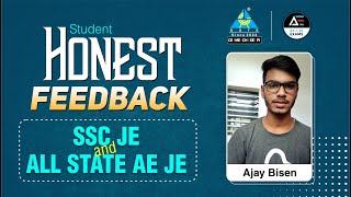 Honest Feedback of SSC JE AND ALL STATE AE JE STUDENT | Ajay Bisen