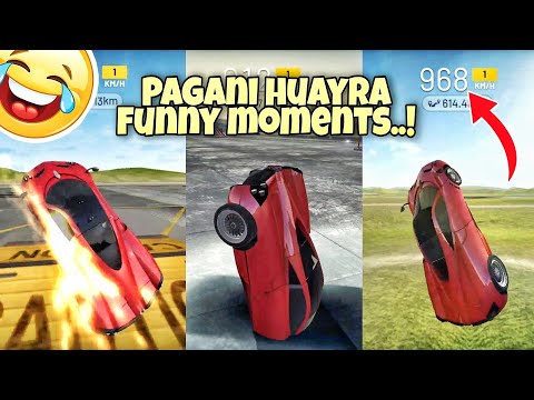 Pagani huayra funny moments 😂🤣|| Extreme car driving simulator😱🔥||