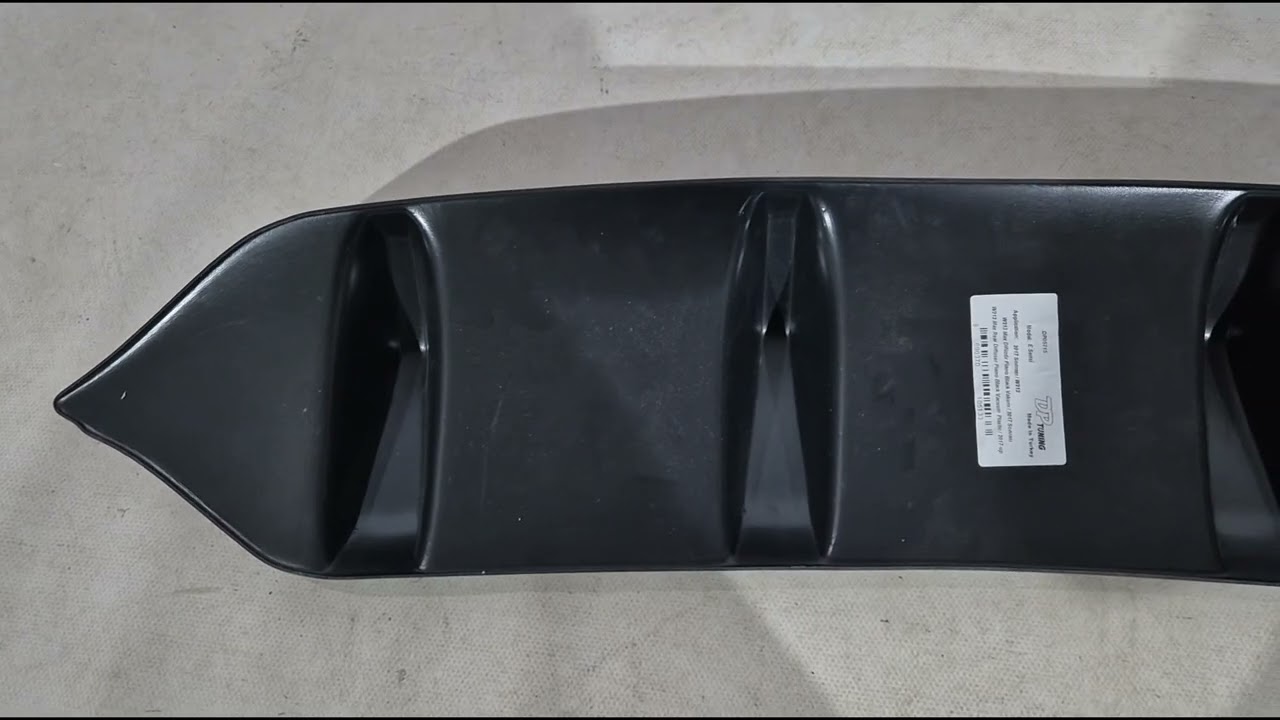 Mercedes E-сlass W213 2016-2023 рр. Задній дифузор DPT (чорний глянець) Video 1