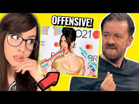 Try Not To Get Offended - Ricky Gervais Jokes Reaction