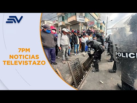 Ambiente tenso en Antonio Ante, Imbabura: punto conflictivo durante el paro | Televistazo | Ecuavisa