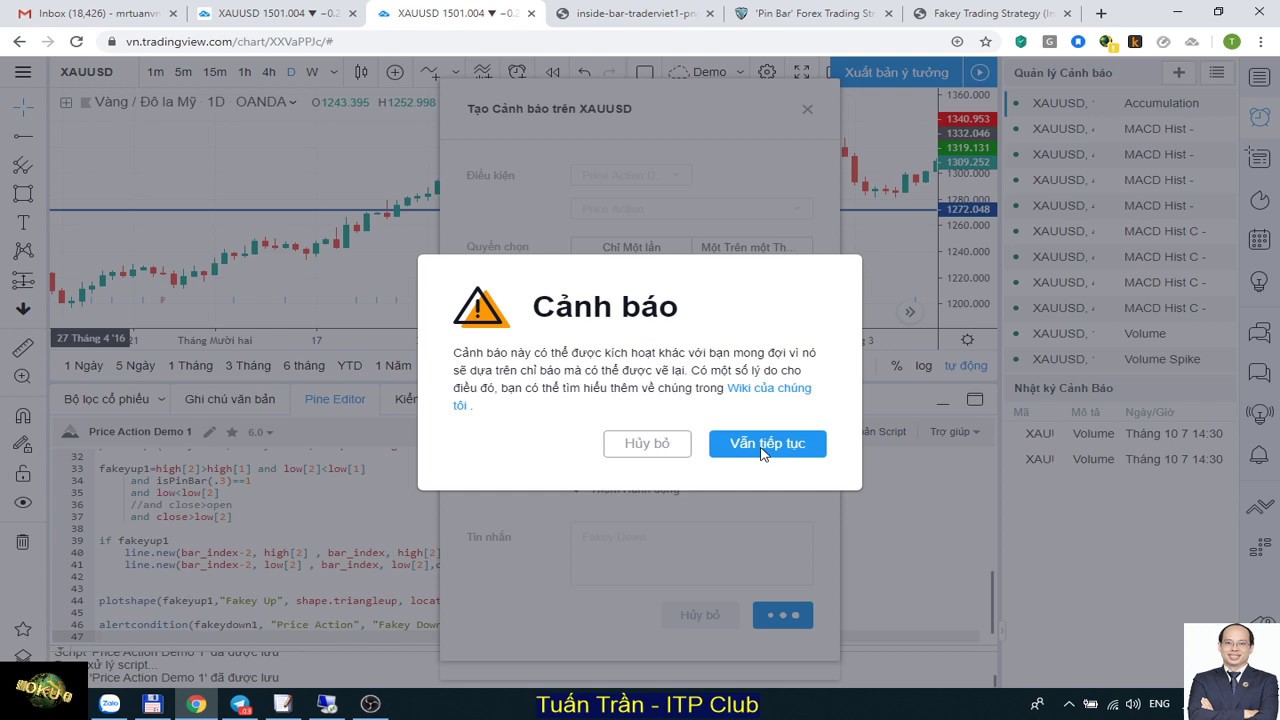 Indicator cho Price Action trên TradingView