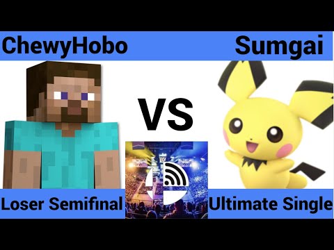 The Wifi Series #25 - Loser Semifinal: ChewyHobo (Steve/Bowser Jr./Morton) vs Sumgai (Pichu)