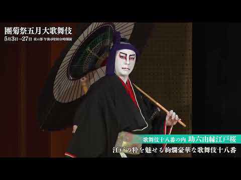 【舞台映像】歌舞伎座「團菊祭五月大歌舞伎」夜の部『助六由縁江戸桜』初日ダイジェスト映像