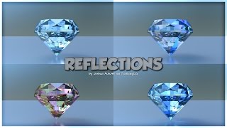 reflexões no blender