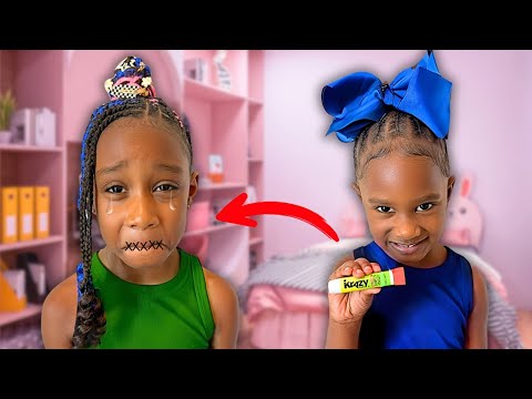 Little Sister Glued ANNOYING Sibling MOUTH Shut