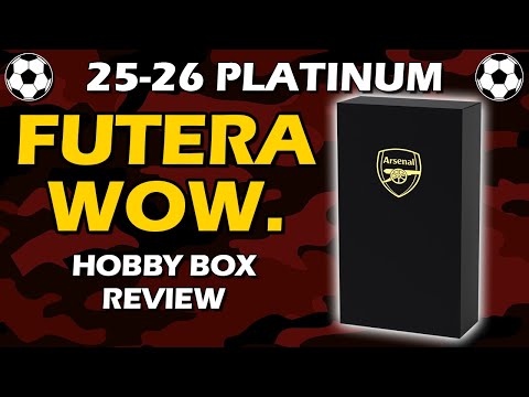 2025-26 Futera Platinum Arsenal Hobby Box Soccer Review