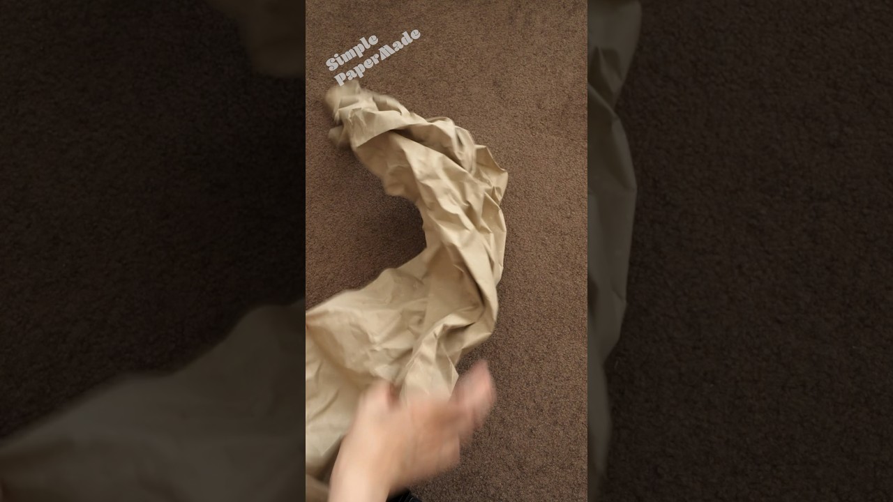 Amazonの梱包用緩衝材で折り紙したら大苦戦💦 #廃物利用 #ecofriendly #shorts