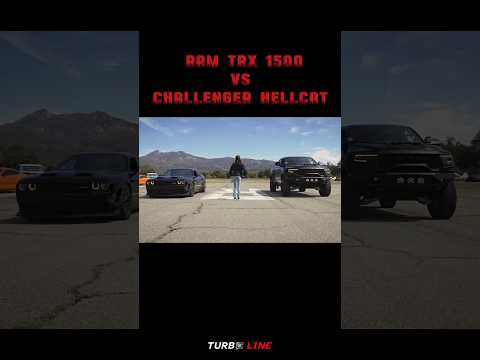 Thumbnail for ram trx 1500 VS challenger Hellcat🔥🔊#auto #turbos #supercar #motor #ram #race #car #automotive by Supercar, Car