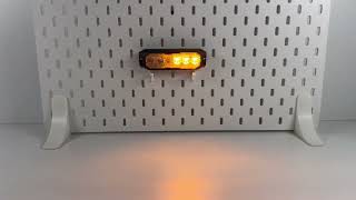 PROFI výstražné/pozičné LED svetlo, oranžové + biele, 12-24V, ECE R65